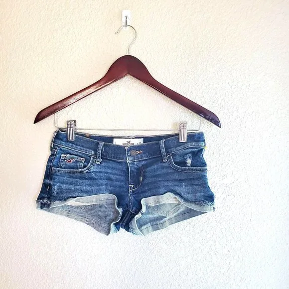 HOLLISTER	BOOTY SHORT SHORTS CUFFED	25 - Picture 5 of 5